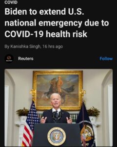 Read more about the article There remains a need to continue this national emergency,” Biden said in a lette