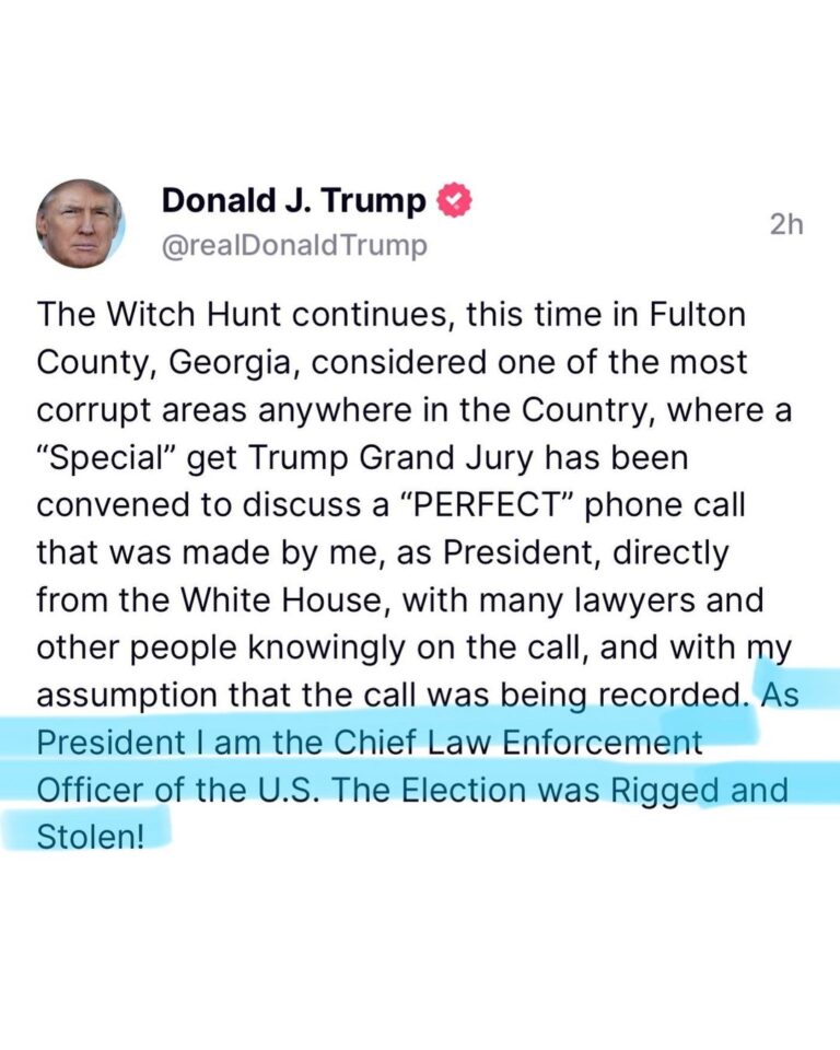 Read more about the article The Witch Hunt continues, this time in Fulton County, Georgia, considered one of the most corrupt areas anywhere…