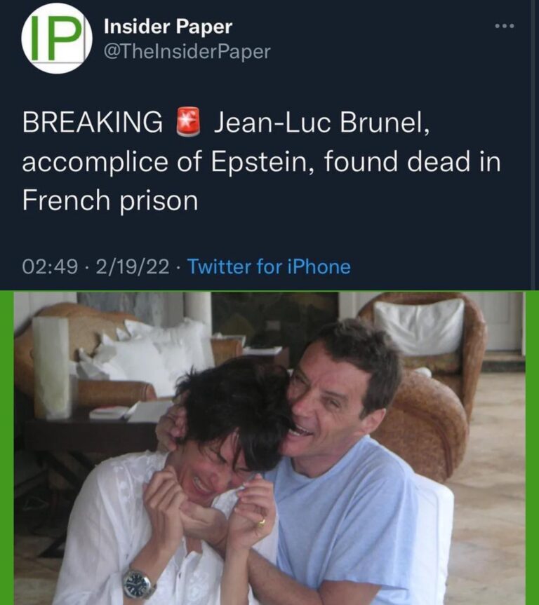 Read more about the article Former French modeling agent Jean-Luc Brunel, close to deceased American billionaire Jeffrey Epstein, was found dead hanged on the night of Friday to Saturday in his cell in the prison of Health in Paris