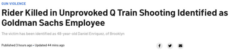 Read more about the article New York subway rider killed on Q train, Sunday, May 22, 2022 (St. John’s Place)