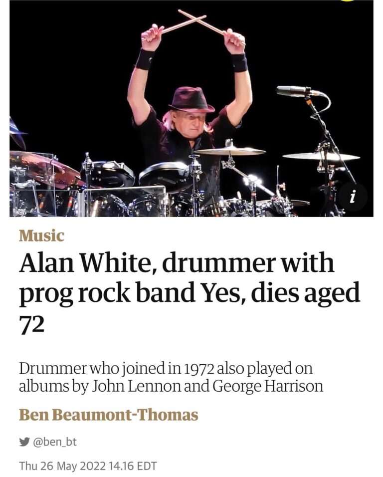 Read more about the article Alan White, drummer with prog rock band Yes, dies aged 72