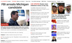 Read more about the article FBI arrests Michigan candidate Ryan Kelley, June 9, 2022, 201-days after Joe Biden’s birthday