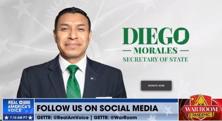 Read more about the article America First Candidate Diego Morales Wins GOP Nomination for Indiana Secretary of State (VIDEO)