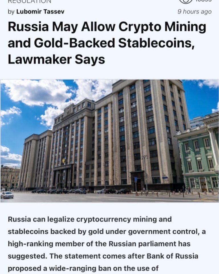 Read more about the article Gold backed crypto you say sounds like xrp days after Putin banned btc let’s goo