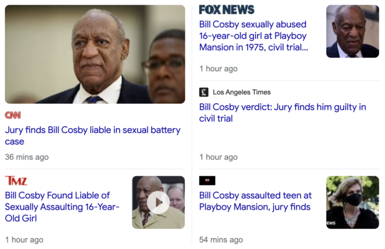 Read more about the article Bill Cosby found liable for sexual battery of teenager Judy Huth in 1974 (oh wait, 1975), June 21, 2022, Summer Solstice news
