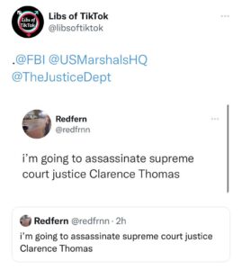 Read more about the article In case anyone was wondering, threatening to assassinate a Supreme Court Justice