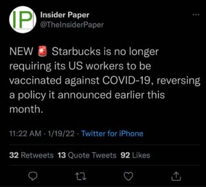 Read more about the article Libs about to boycott Starbucks