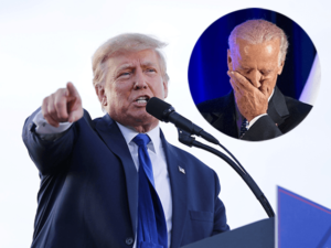 Read more about the article Trump has topped Biden’s approval rating by double digits at the 18 month mark o
