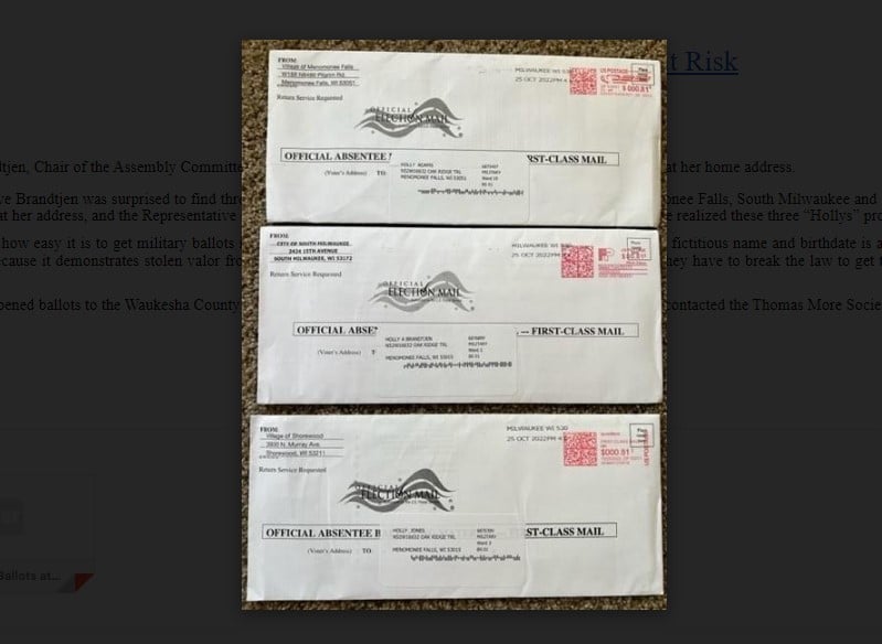 You are currently viewing BREAKING: Deputy Director of Milwaukee Election Commission FIRED for Sending Out Fake Military Ballots to State Residents –UPDATE: Rep Brandtjen Responds