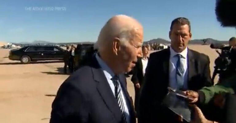 Read more about the article Joe Biden Tells Reporters Americans “Want More” of His Inflation Policies Before Shuffling Away (VIDEO)