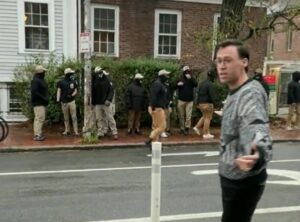 Read more about the article Khaki-Clad Patriot Front Group Harasses Locals Around Harvard for Some Reason