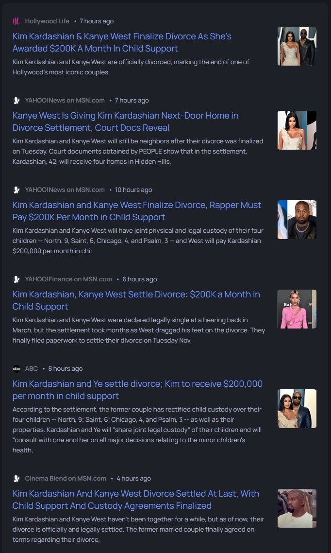 Read more about the article This is also the latest news when you search on her name, imagine the media is trying to push the divorce with @kanyewest on us, they won’t divert our attention.