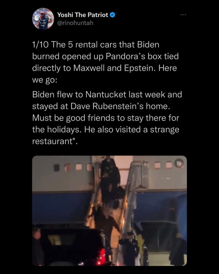 Read more about the article The Bidens eating lunch at the Brotherhood of Thieves on Nantucket this afternoon. Tom Guinness that was married to Rachel Chandler who worked for Epstein?