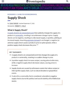 Read more about the article supply shock