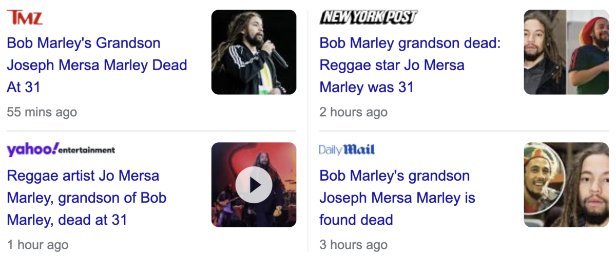 You are currently viewing Bob Marley’s grandson, Jo Mersa Marley, dead at 31, December 27, 2022