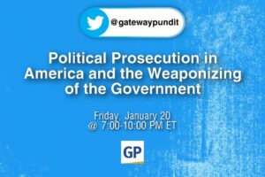Read more about the article Political Persecution in America – DON’T MISS The Gateway Pundit Twitter Space Friday, Jan. 20th From 7-10 pm Eastern with Roger Stone, Liz Harrington, Other Surprise Guests