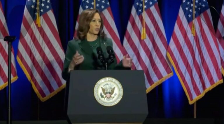 Read more about the article Kamala Harris Omits “Creator” and Right to “Life” When Quoting Declaration of Independence in Pro-Abortion Speech (VIDEO)