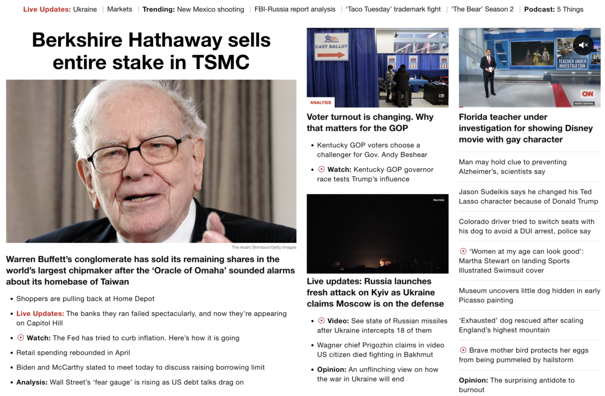 Warren Buffetts Berkshire Hathaway Sells Entier Stake In Tsmc Monday