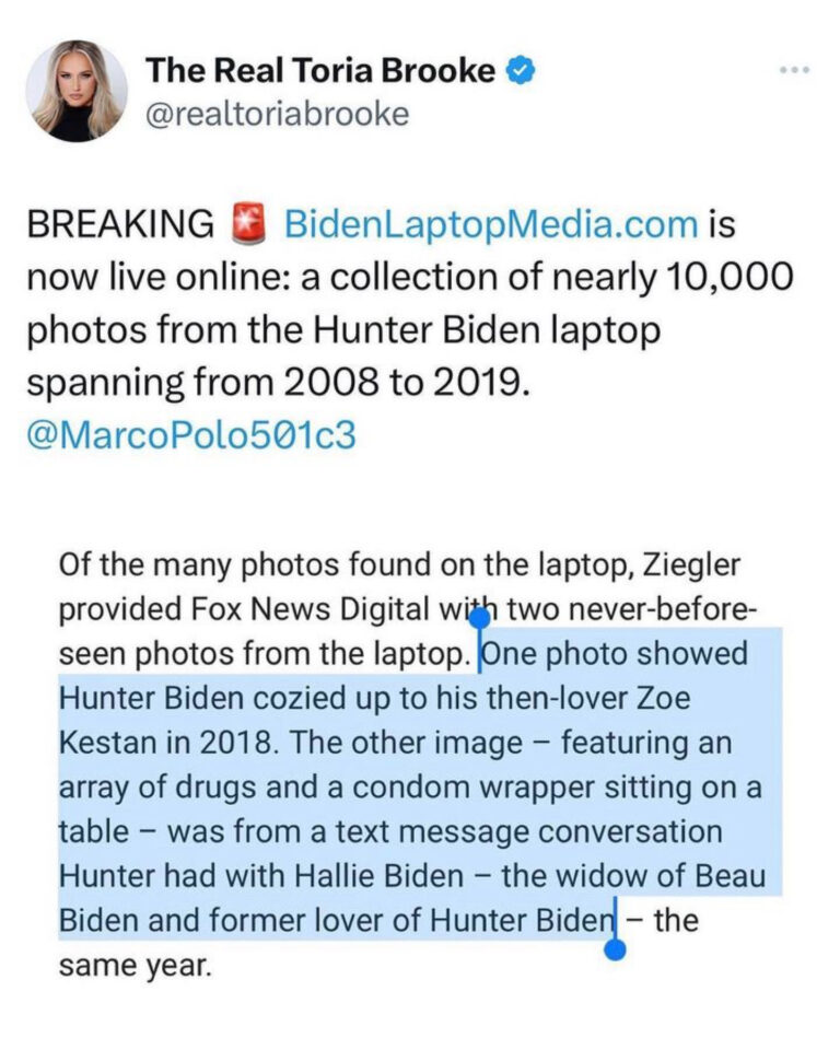 Read more about the article BREAKING BidenLaptopMedia.com is now live online: a collection of nearly 10,000 photos from the Hunter Biden laptop spanning from 2008 to 2019