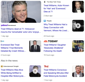 Read more about the article Treat Williams, actor, dead at 71, on George Herbert Walker Bush’s birthday anniversary