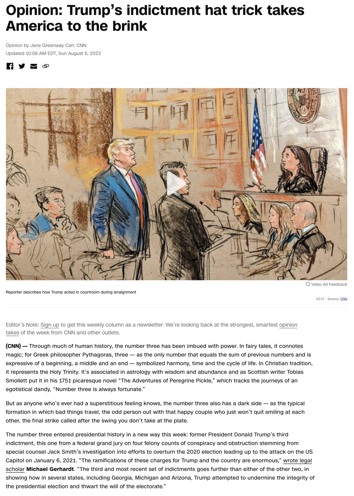 You are currently viewing CNN writes about the numerology of Trump’s third indictment