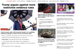 Read more about the article CNN’s photo of Trump under an umbrella on August 7, 2023 in light of Rihanna & The Umbrella Academy