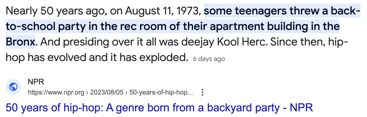 You are currently viewing Hip-Hop’s birth on August 11, 1973 + DJ Kool Herc