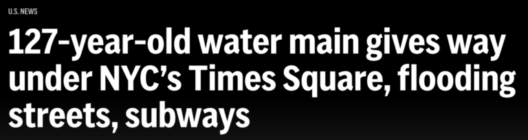 Read more about the article 127-year-old water main floods NYC subway, August 29, 2023