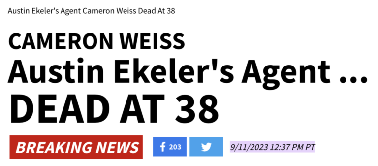 Read more about the article Austin Ekeler’s agent dies at age 38, September 11, 2023