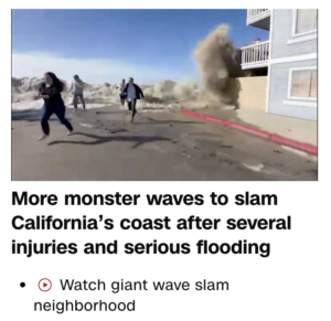Read more about the article Monster waves impacting California becomes focus of the news on December 29, 2023