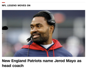 Read more about the article Robert Kraft hires Jerod Mayo to coach the New England Patriots