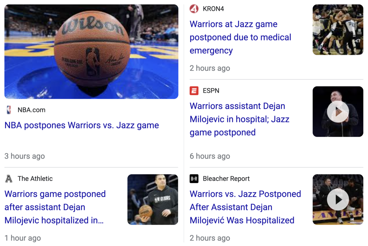 You are currently viewing NBA postpones Warriors vs. Jazz game January 17, 2024, the day of Preparing For Disease X