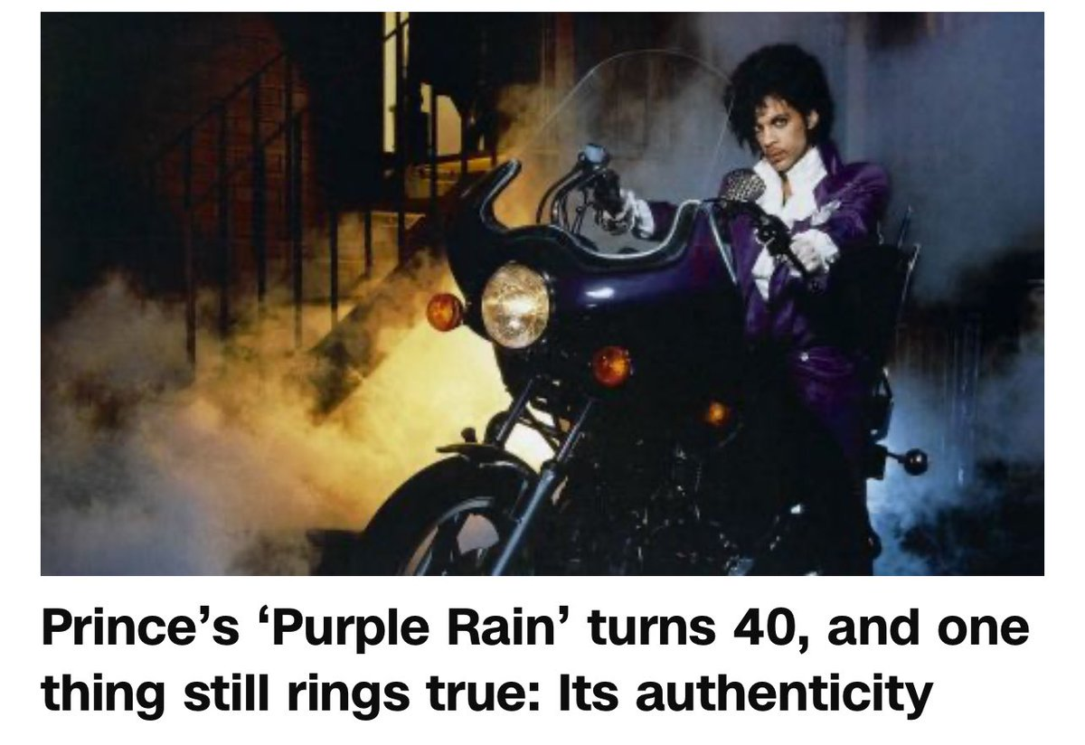 Purple Rain turns 40 years old, July 27, 2024, 431 weeks after Prince’s